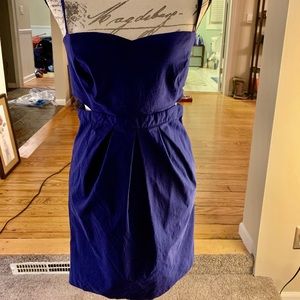 Cut out dress royal blue